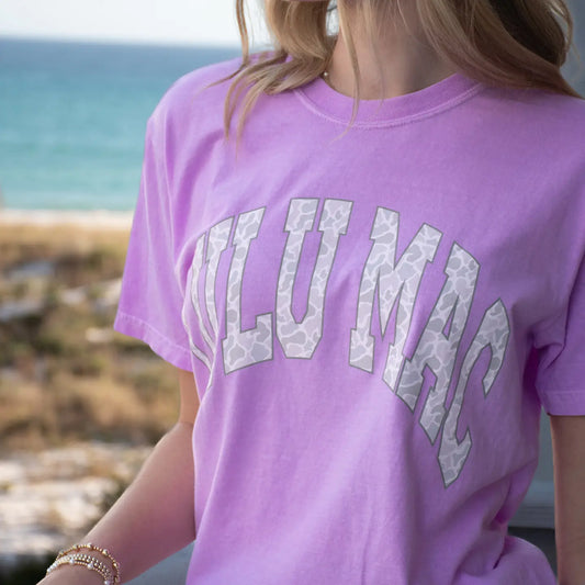 lulu Mac neon Violet with Camo