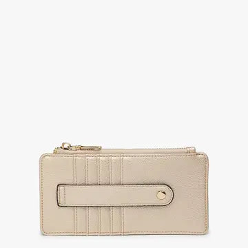 Saige Slim Card Holder in Gold