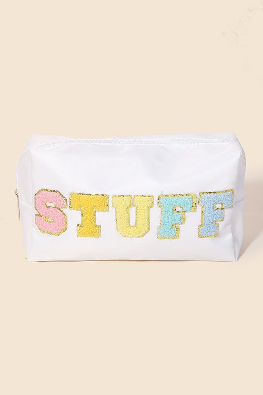 Stuff Print Travel Cosmetic Bag**FINAL SALE**