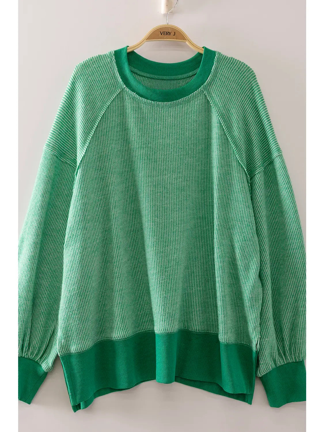 Vintage Thermal Sweater-Green