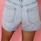 Beau Blue High Rise Denim Shorts