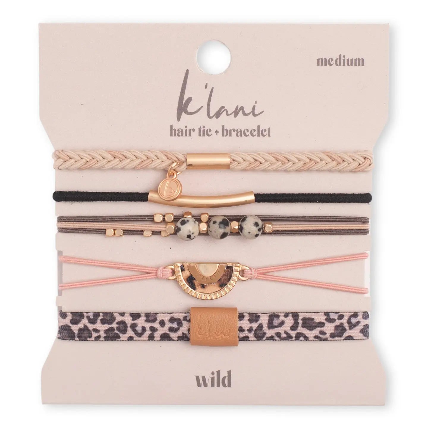 "Wild" Animal Print Hair Tie Bracelets