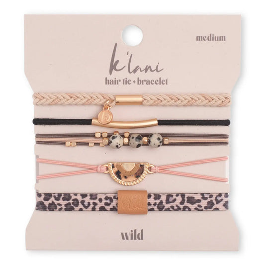 "Wild" Animal Print Hair Tie Bracelets