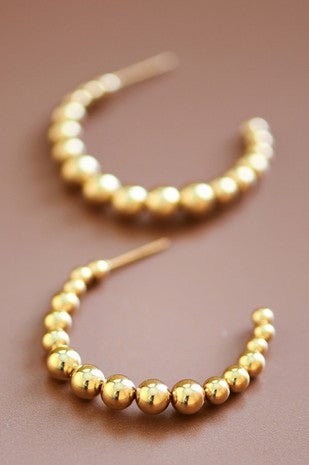 18K Waterproof Non-Tarnish Stainless Steel Hoops