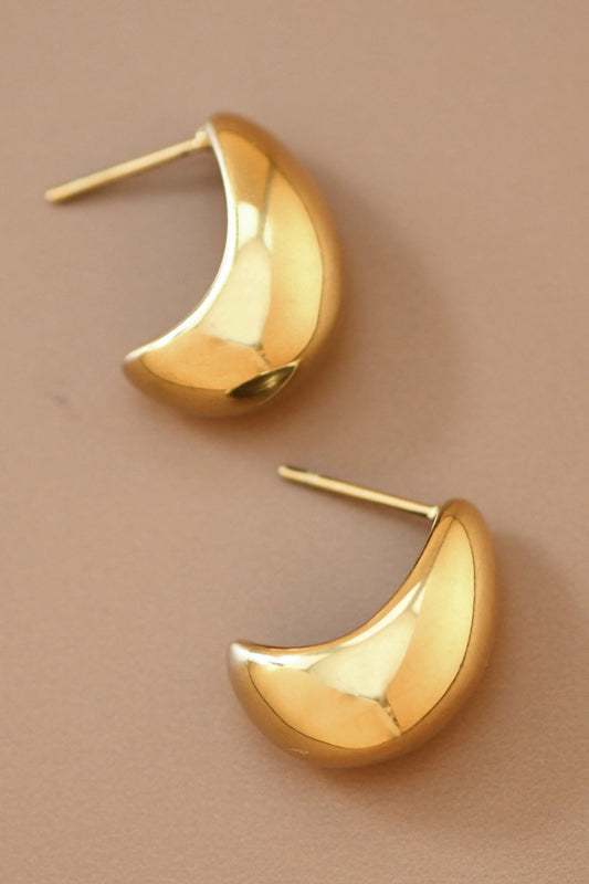 18K Waterproof Non-Tarnish Stainless Steel Raindrop Studs