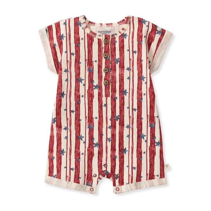 Stars & Stripes Baby Boy Romper