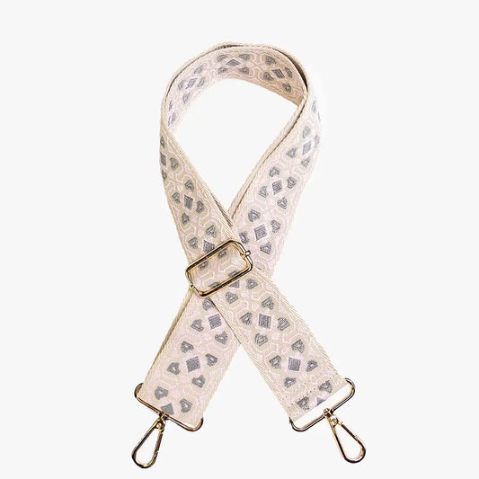 Clover Guitar Strap in Light Pink