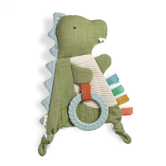Bitzy Crinkle™ Sensory Toy with Teether-Dino