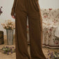 Elastic Waist Side Panel Knit Lounge Pants