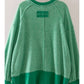 Vintage Thermal Sweater-Green