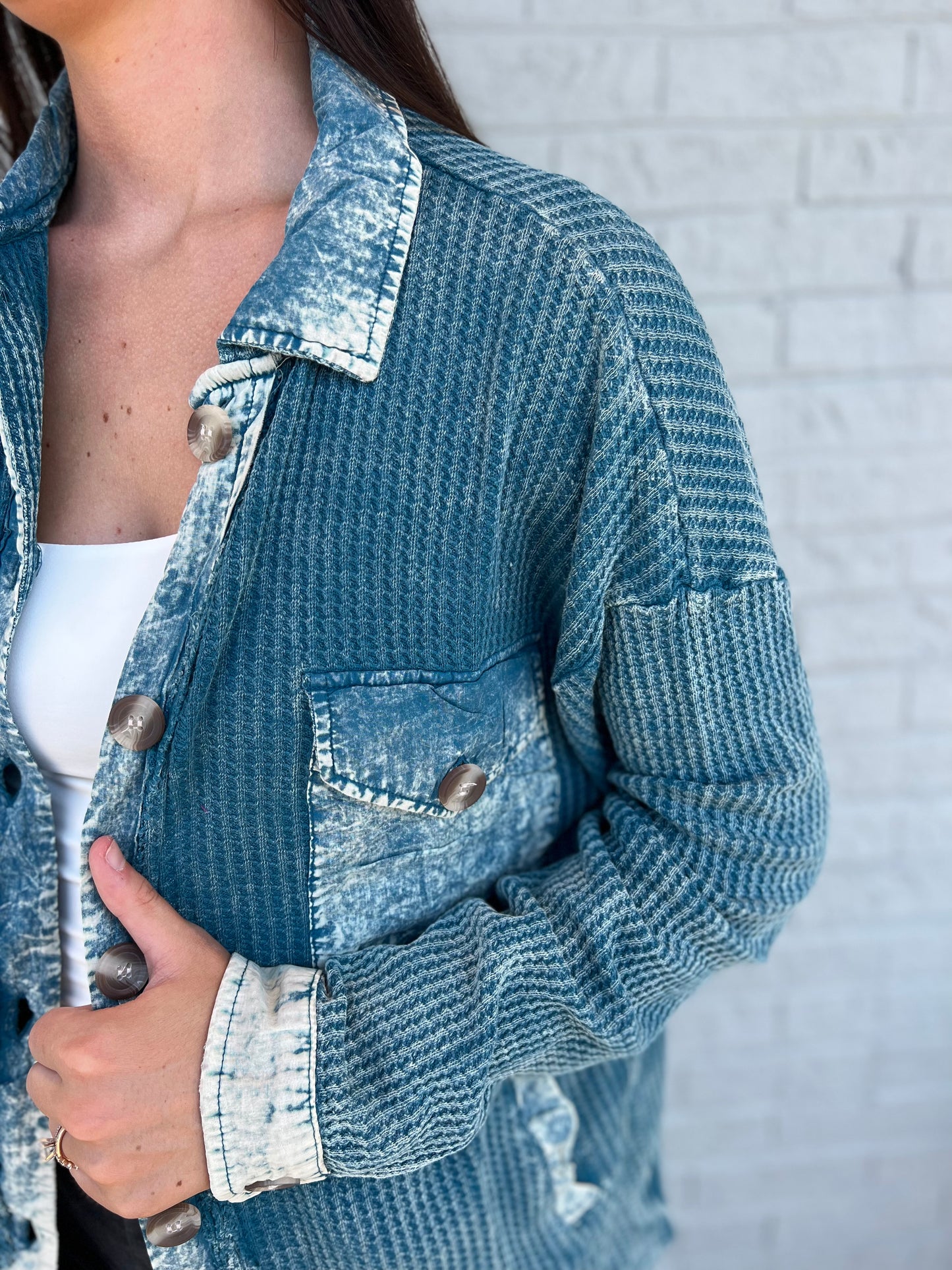 Callen Acid Wash Shacket**FINAL SALE**