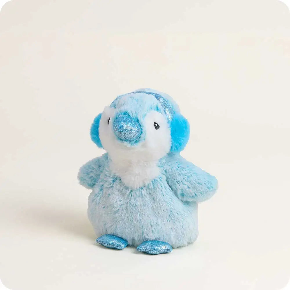Blue Winter Penguin Warmies Junior