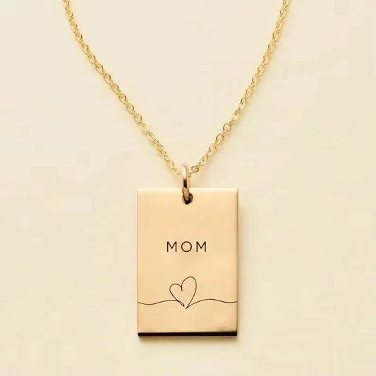 MOM Pendant Necklace