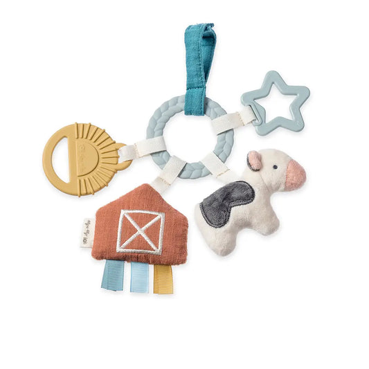 Bitzy Busy Ring™ Teething Activity Toy-Farm