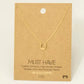 Mini Horseshoe Pendant Necklace-Gold