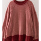 Vintage Thermal Sweater-Burgundy
