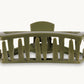 Open Hair Clip in Olive