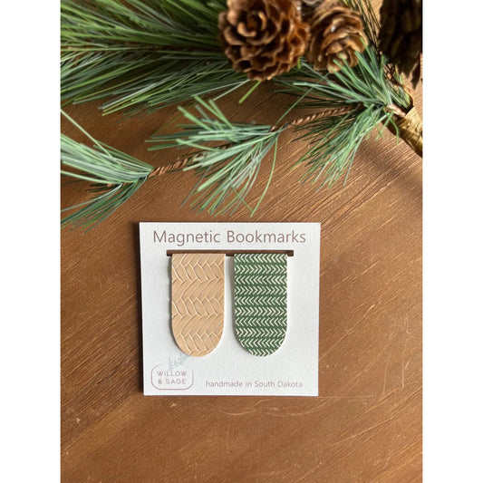 Magnetic Bookmark Pair-Herringbone