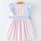 “Daddy's Girl” Smocked Plaid Girls Dress