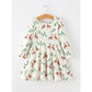 Christmas Girls Deer & Pine Tree Holiday Twirl Dress