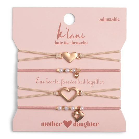 "Mother/Daughter" Hair Tie Bracelets