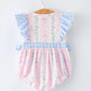 “Daddy's Girl” Smocked Plaid Baby Girls Romper
