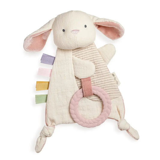 Bitzy Crinkle™ Sensory Toy with Teether-Bunny