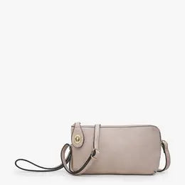 Kendall Crossbody/Wristlet w/ Twist Lock Closure in Dark Pink