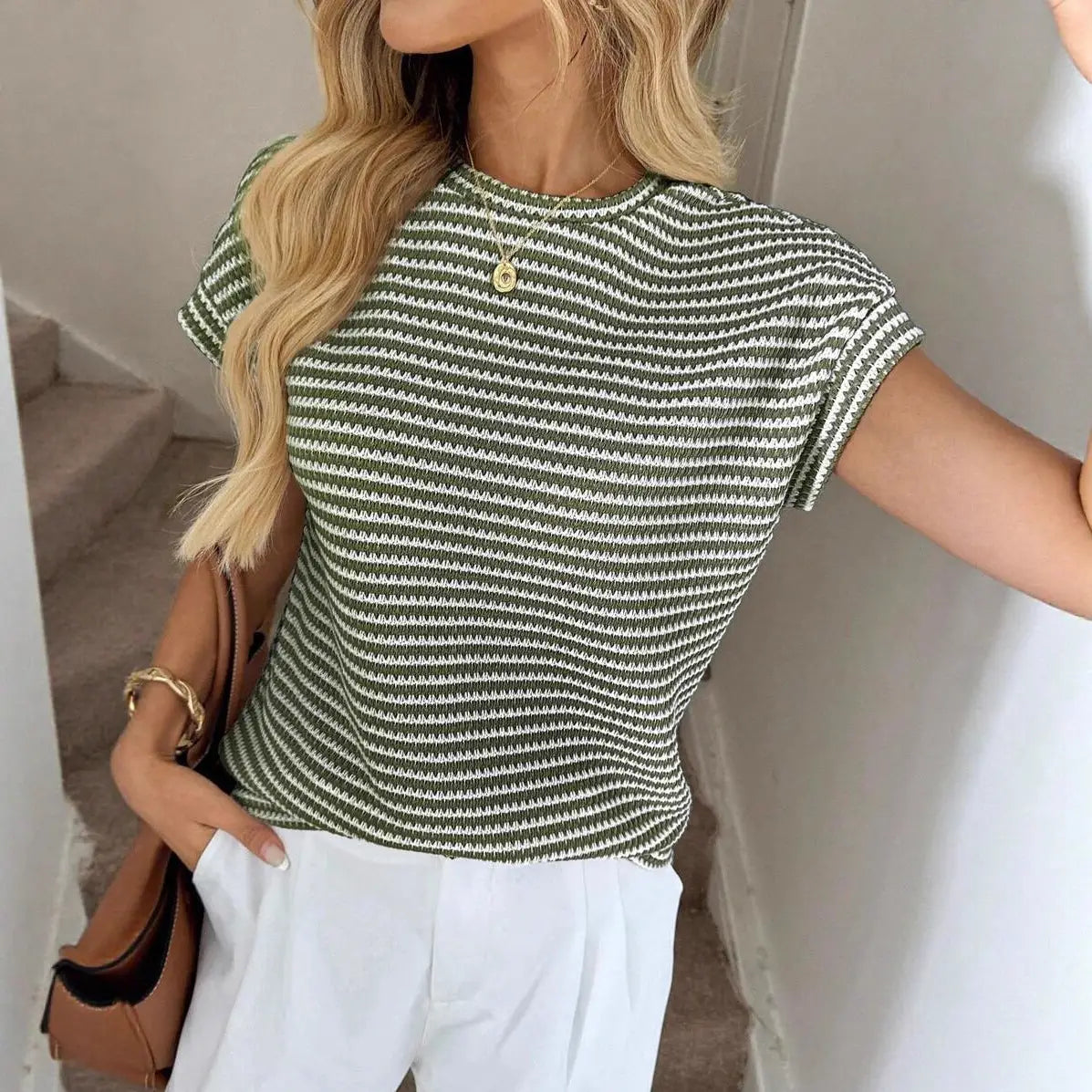 Striped Knit Top