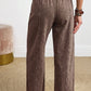 Mineral Wash Seam Detail Elastic Waist Barrel Pants