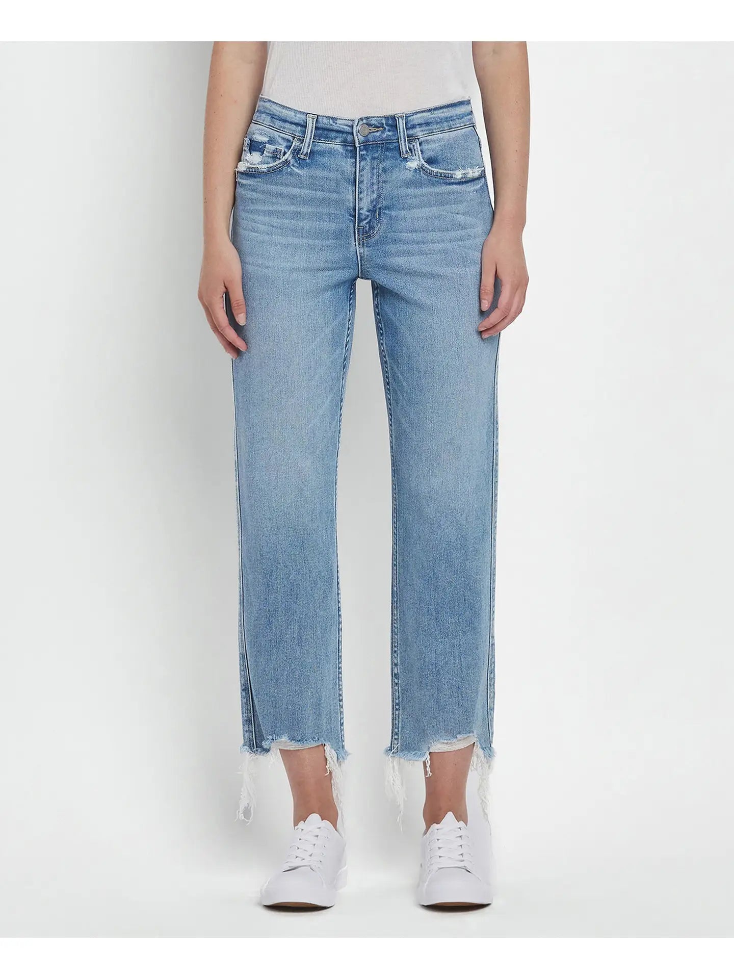 Victoria High Rise Regular Straight Jeans by Vervet