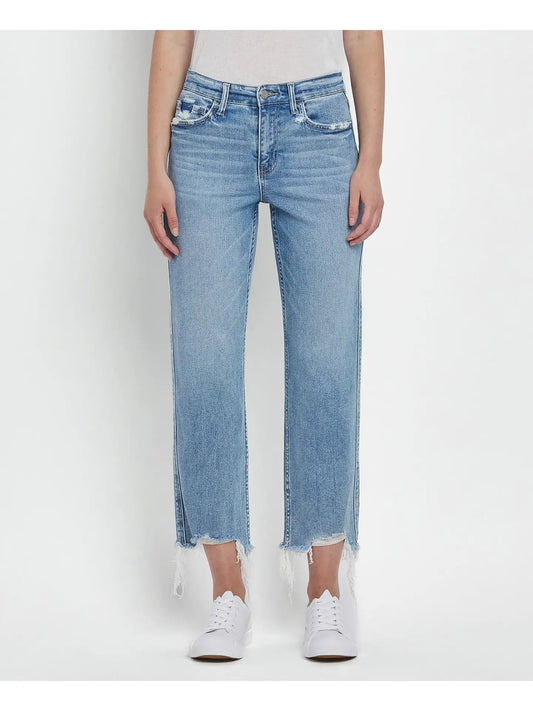 Victoria High Rise Regular Straight Jeans by Vervet