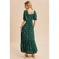 Embroidered Tiered Maxi Dress