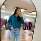 Sinclair Sweater in Teal**FINAL SALE**