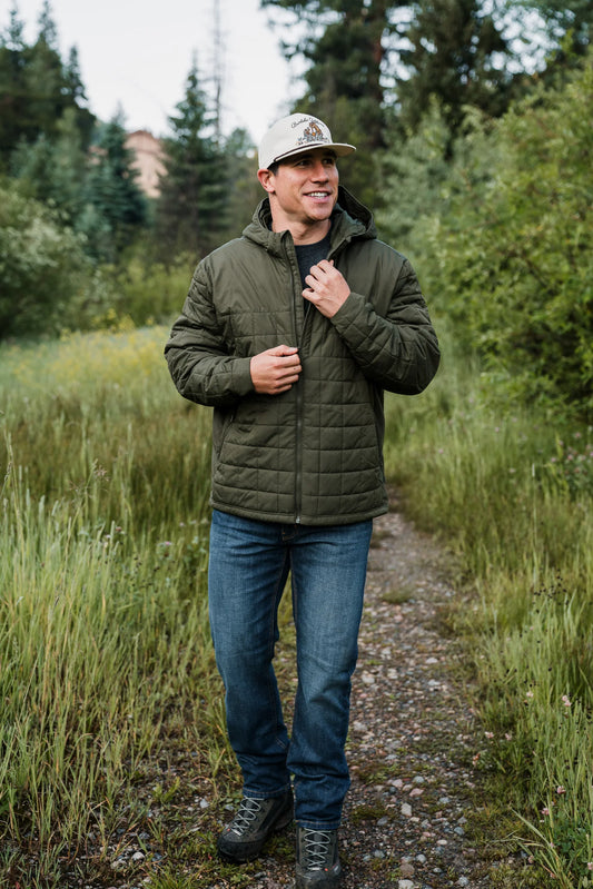 Puffer Jacket - Mallard Green