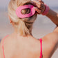 Round Flat Hair Clip in Paradise Pink