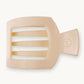 Square Flat Hair Clip in Almond Beige