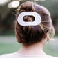 Flat Round Hair Clip in Toasted