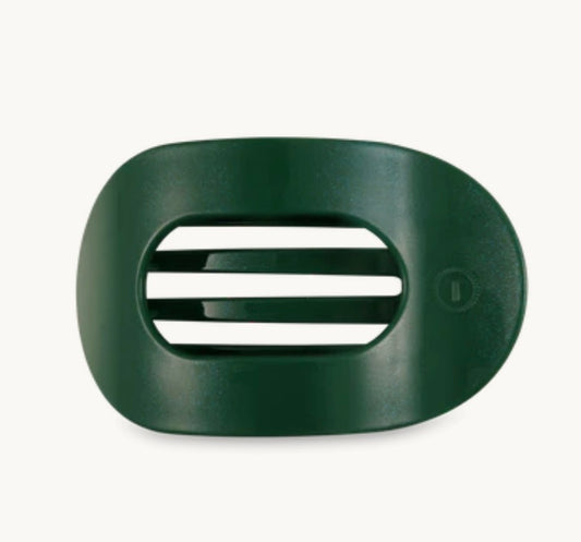 Flat Round Hair Clip in Mistletoe