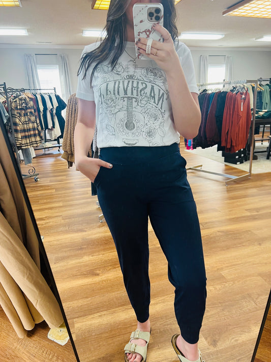 Lulu Active Joggers in Navy**FINAL SALE**