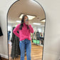 Fuzzy Textured Top in Pink**FINAL SALE**