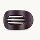 Flat Round Hair Clip in Burgundy Bliss