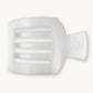 Square Flat Hair Clip in Coconut White