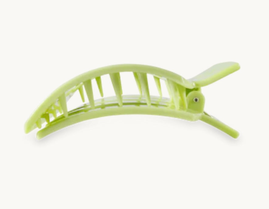 Square Flat Hair Clip in Aloe, There