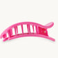 Round Flat Hair Clip in Paradise Pink