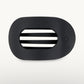 Flat Round Hair Clip in Midnight