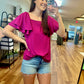 Dora Double Ruffle Sleeve Blouse**FINAL SALE**