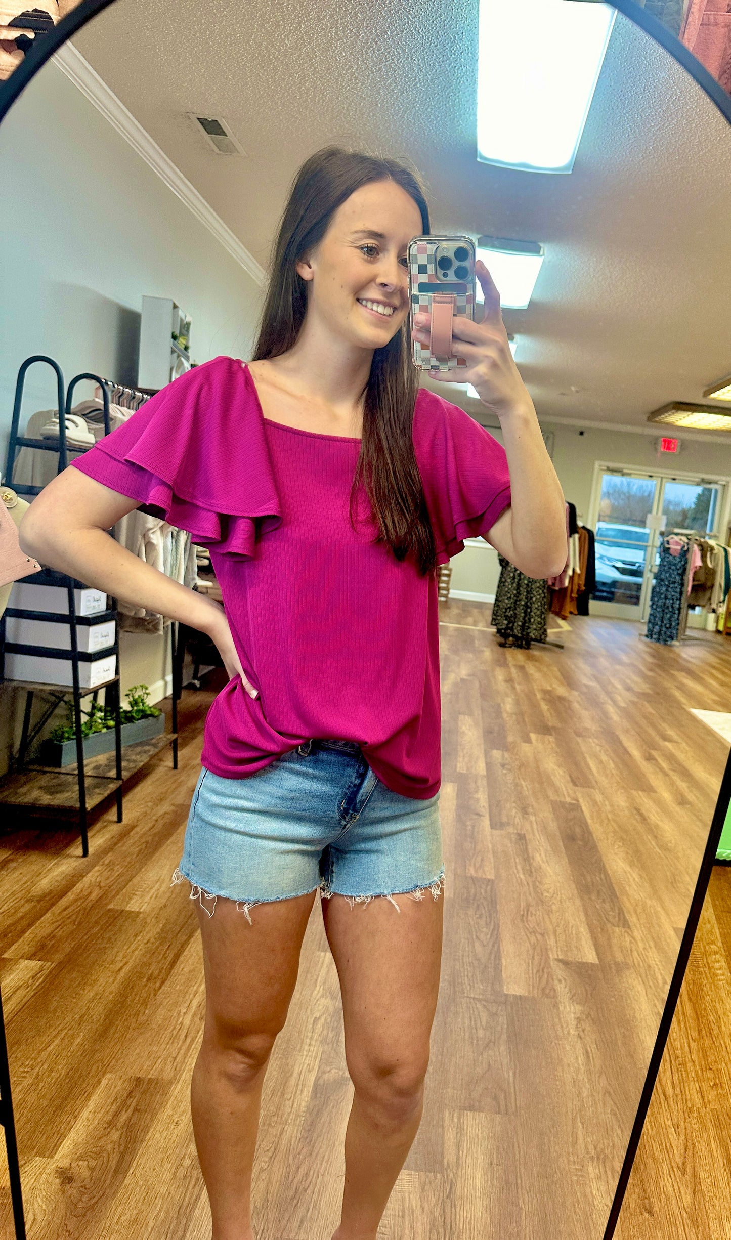 Dora Double Ruffle Sleeve Blouse**FINAL SALE**