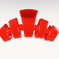 Classic Hair Clip in Rudolph Red