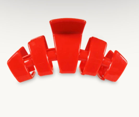 Classic Hair Clip in Rudolph Red